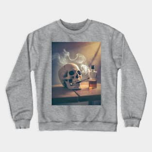 tobacco and alcohol addictions Crewneck Sweatshirt